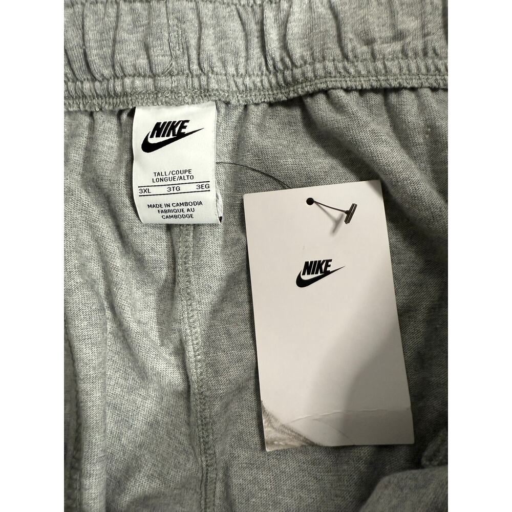 NWT Nike Club Fleece Pants BV2766 Grey 3XL Tall Standard Fit Straight Leg - Picture 9 of 12